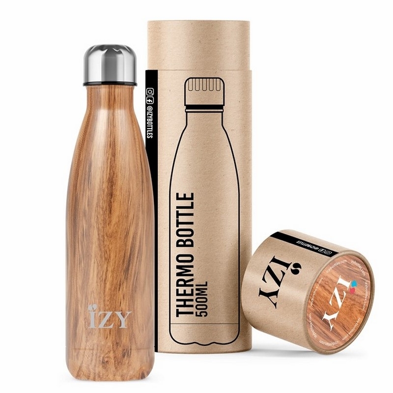 Bouteille Isotherme - Design - Marron - 500ml