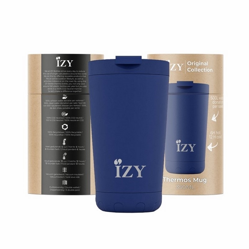 Mug Isotherme - Bleu Mat - 350ml