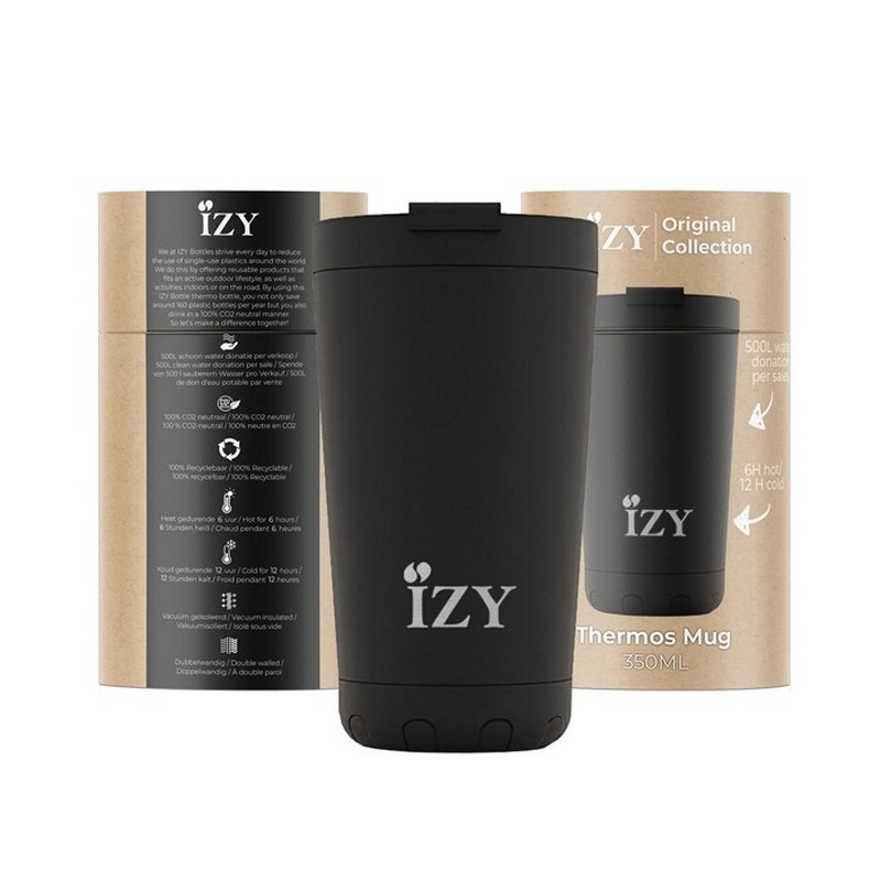 Mug Isotherme - Noir Mat - 350ml