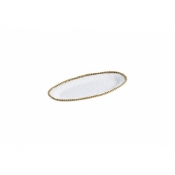 Petit plat de service ovale - 34,9x15,2x3,2cm -...