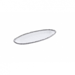 Petit plat de service ovale - 34,9x15,2x3,2cm -...