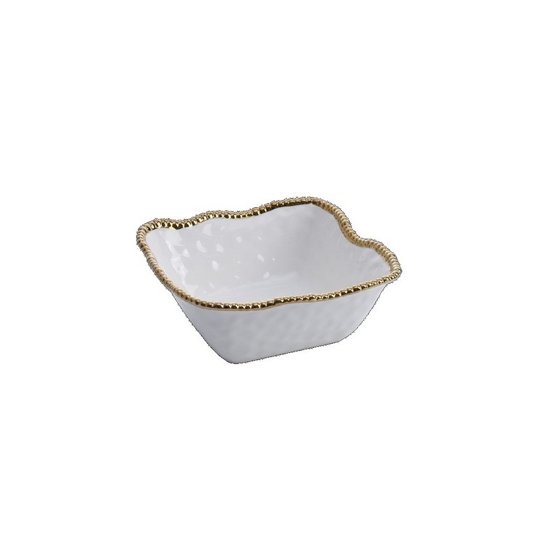 Grand bol à salade carré - 27,9x26,7x10,8cm - GOLDEN SALERNO