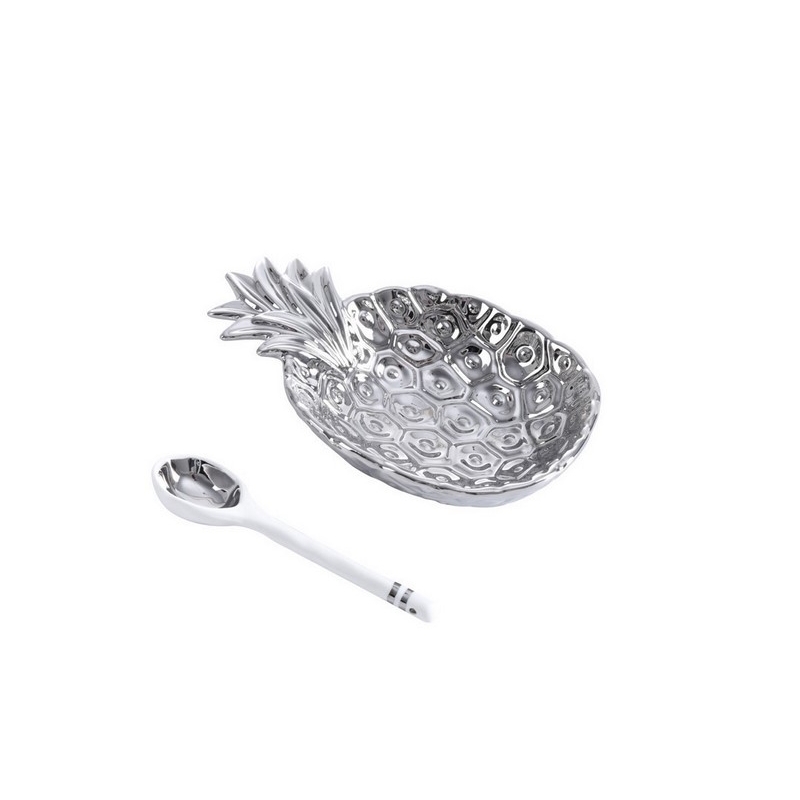 The Silver Pineapple Set - 21x12,7x4,4cm - GET GIFTY PORCELAIN SETS