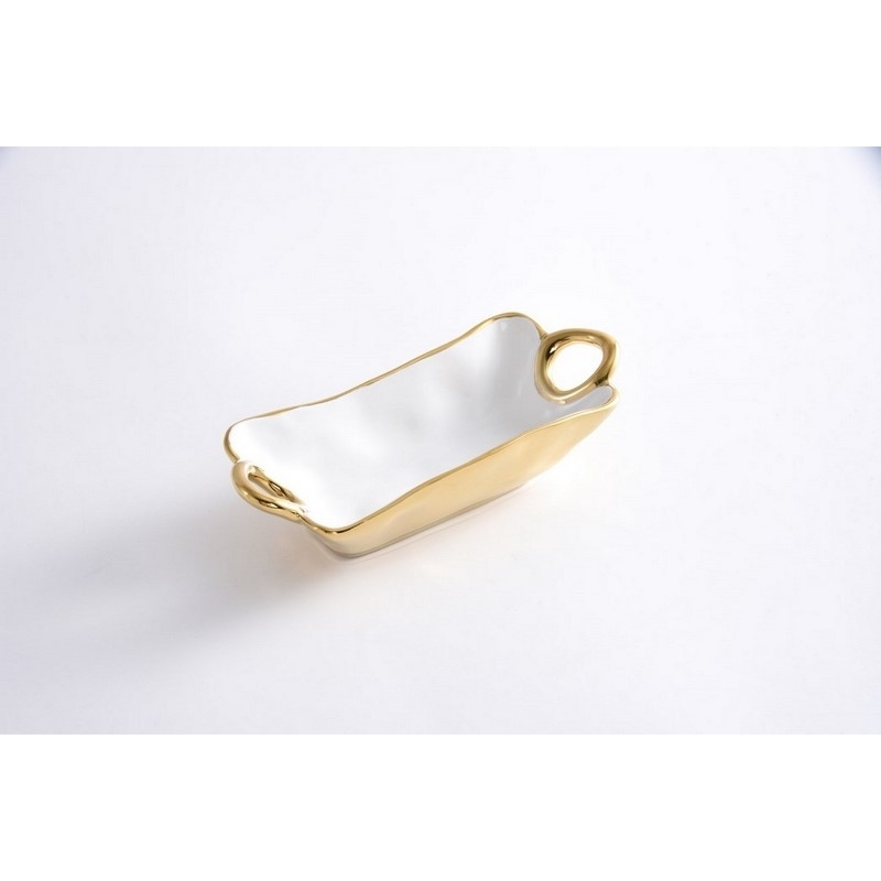 Mini bol rectangulaire - 18,4x8,3x4,4cm - GOLDEN HANDLES