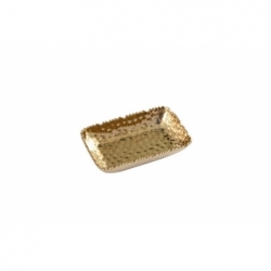 Plat rectangulaire - 17,8x10,8x3,8cm - GOLDEN...