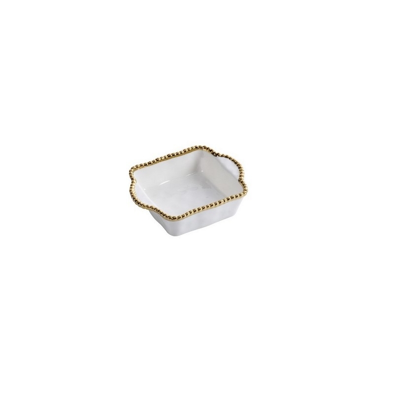 Plats individuel carré pour le four - 12,7x12,7x5,1cm - GOLDEN SALERNO