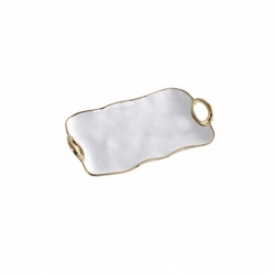 Plat S - 34,3x19,7x4,4cm - GOLDEN HANDLES