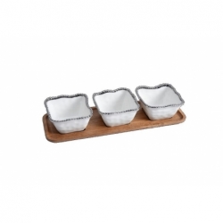 Set de réception - 4Pc - 34,3x11,4x7,6cm - SALERNO