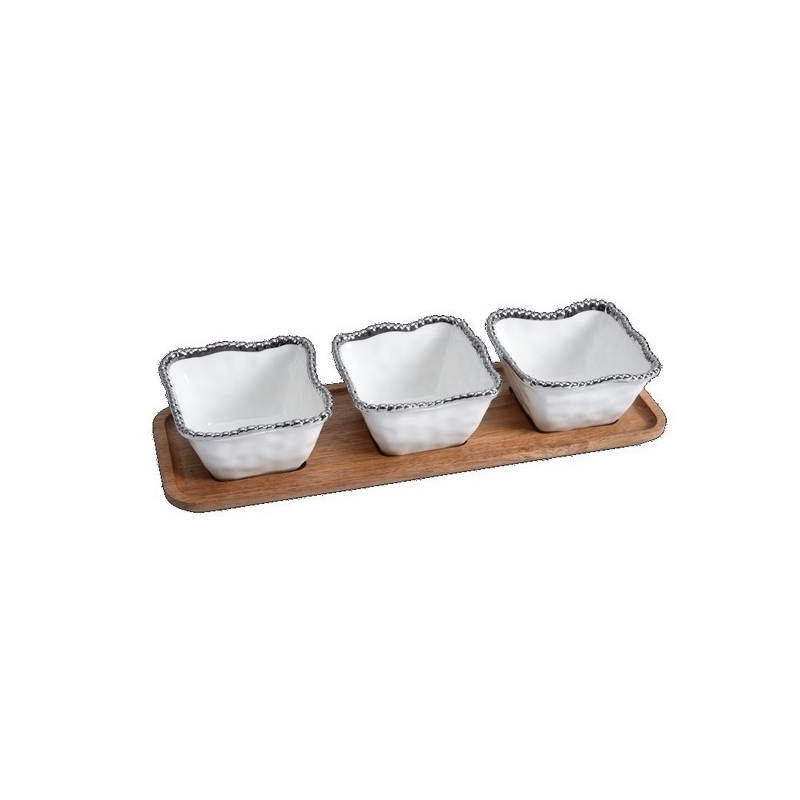 Set de réception - 4Pc - 34,3x11,4x7,6cm - SALERNO