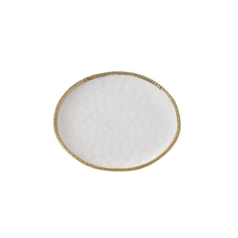 Assiette ronde - 27,9x27,9x2,5cm - GOLDEN SALERNO