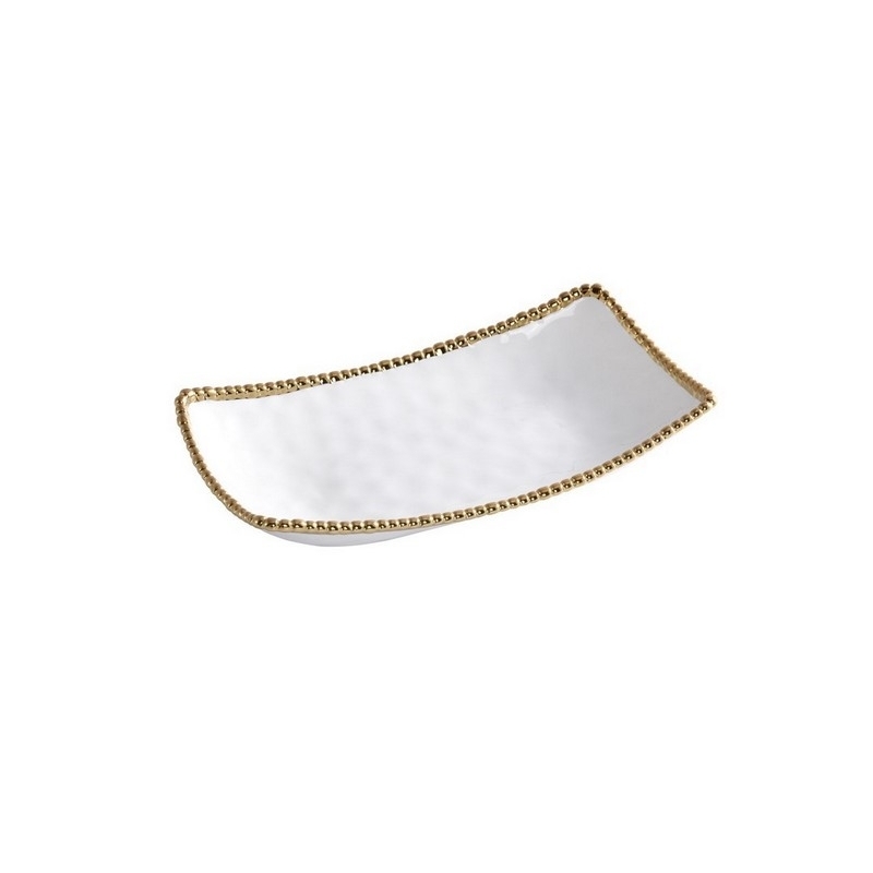 Plat de service recangulaire (profond) - 38,1x21,6x7,6cm - GOLDEN SALERNO