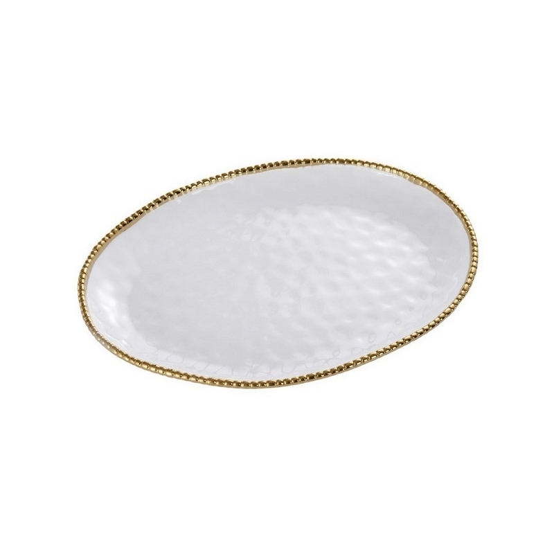 Plat ovale - 47x35,6x5,1cm - GOLDEN SALERNO