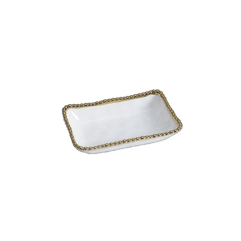 Plat rectangulaire - 17,8x10,8x3,2cm - GOLDEN SALERNO