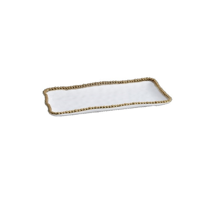 Plateau rectangulaire M - 34,9x15,9x3,2cm - GOLDEN SALERNO