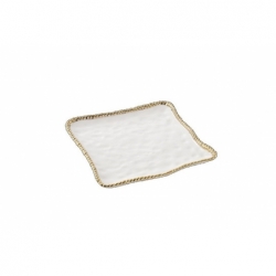 Plat de service carré - 27,9x27,9x2,5cm -...