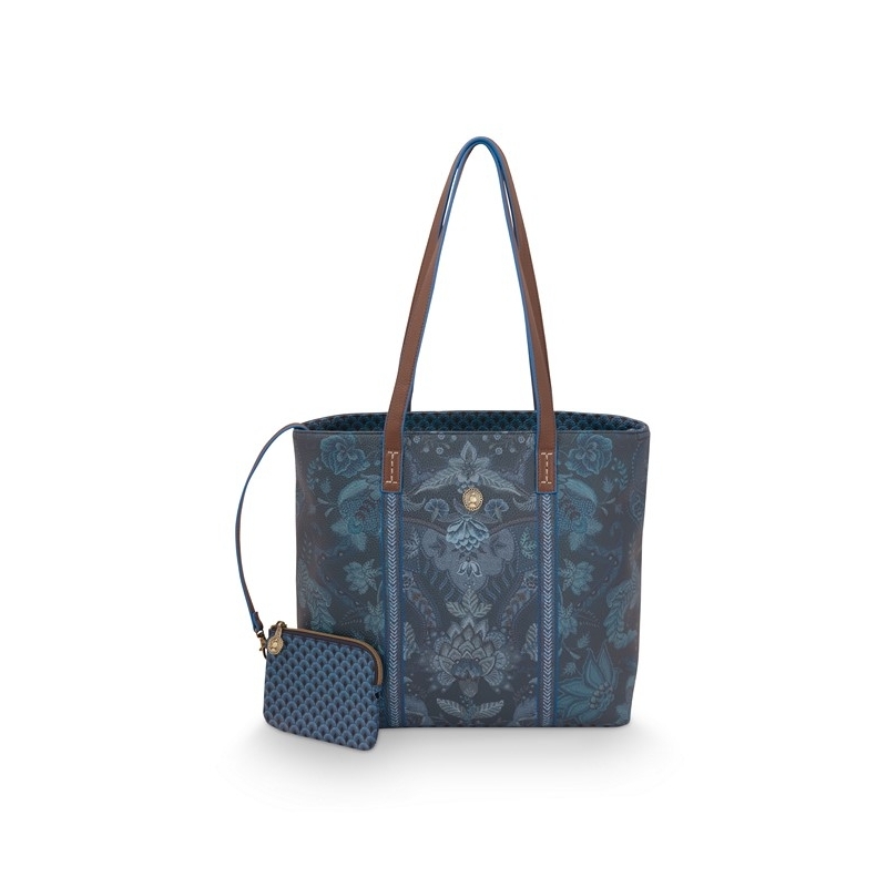 Sac Shopper - Kyoto Festival - Bleu - 32/47x18,5x31cm