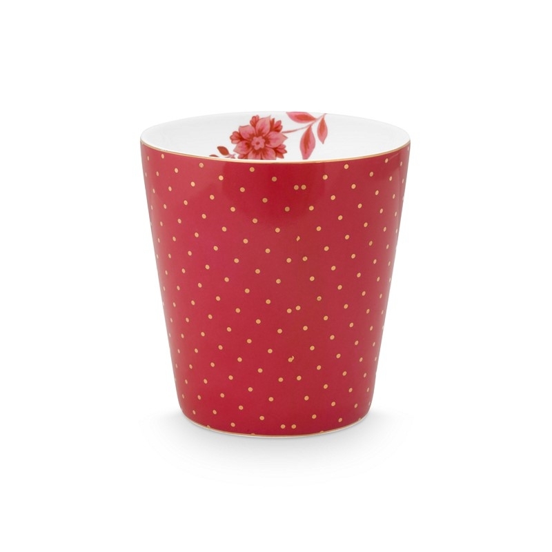 Petit mug sans anse - Pois Rose 230ml