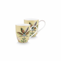 Coffret de 2 mug XL - Jaune - 450ml