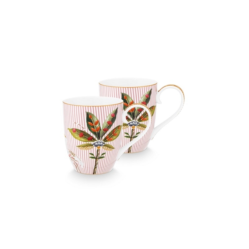 Coffret de 2 mug XL - Rose - 450ml