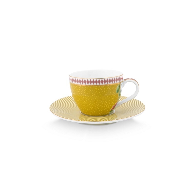 Paire tasse café - Jaune 120ml