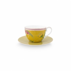 Coffret 2 Paire tasse café - Jaune - 280ml