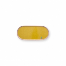 Petit plat ovale - Jaune 25x12cm