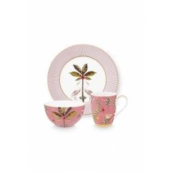 Coffret déjeuner - Rose - 3pcs