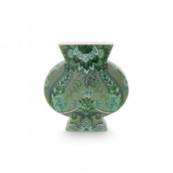 Vase plat - Vert - 16,5cm