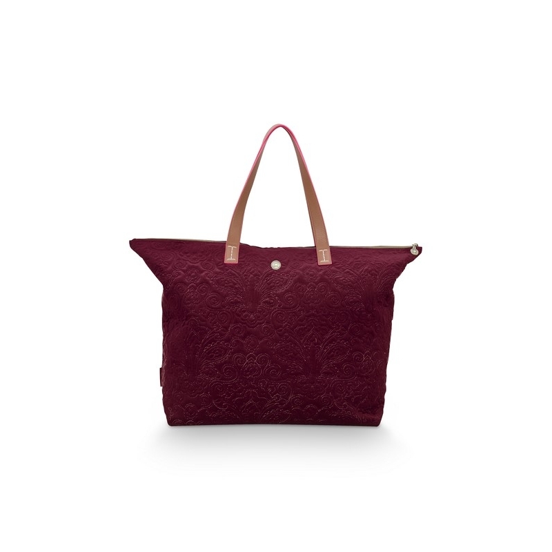 Tote Bag - Velvet - Rouge - 66x20x44cm