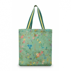 Sac pliable - Petites Fleurs - Vert - 48x15x35cm