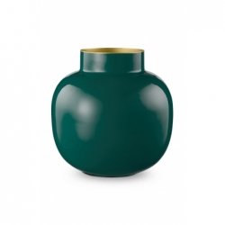 Mini vase métal rond Vert foncé 10cm