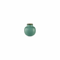 Vase métal rond Blushing Birds Vert - 25cm