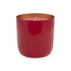 Bougie Blushing Birds en coupe Rouge dia - 9cm