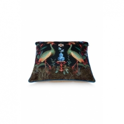 Coussin Flirting Birds - Bleu foncé - 60x60cm