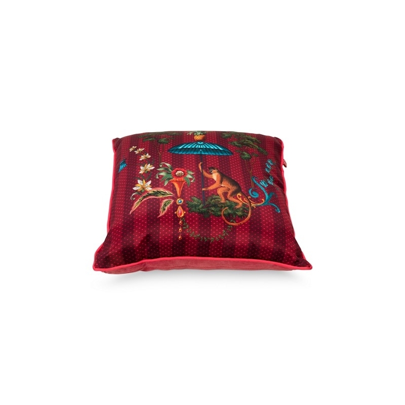 Coussin Singerie - Rouge - 40x40cm