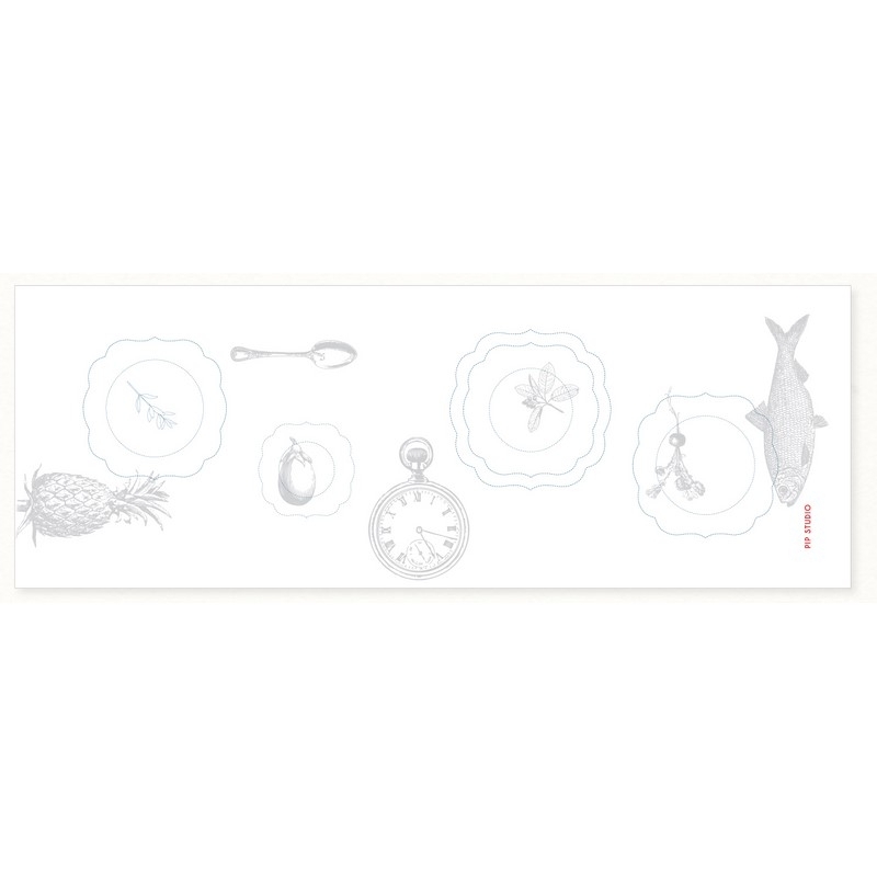 Chemin de table Embroidery Plates Royal - 60x180cm