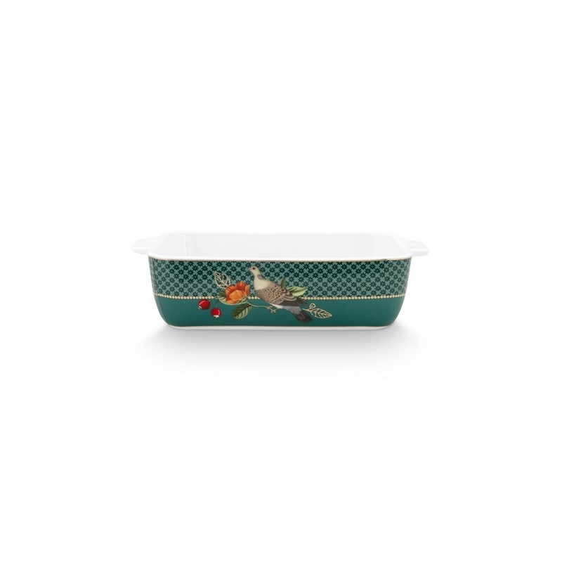 Plat de cuisson rectangulaire Winter Wonderland - Vert - 21x13,5x5,5cm