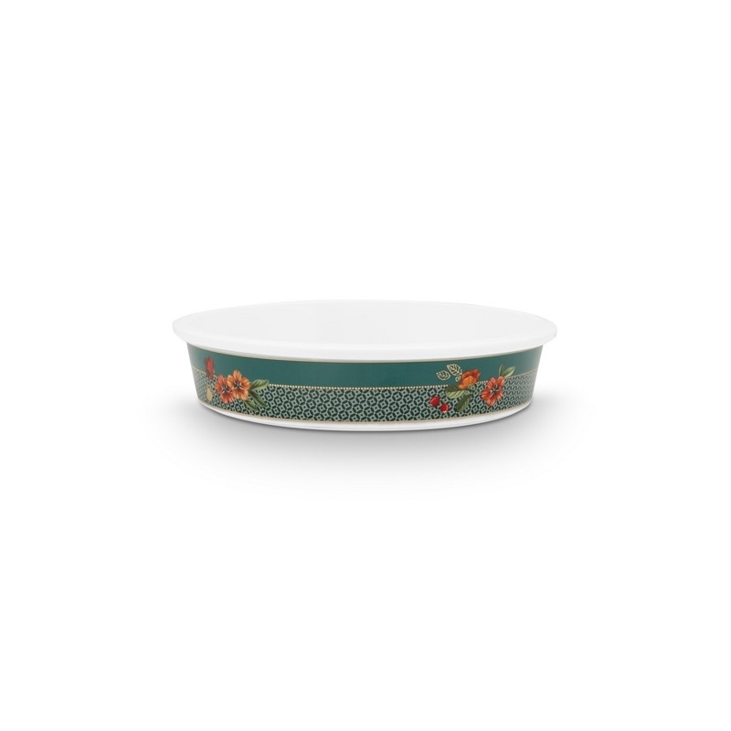 Plat de cuisson rond Winter Wonderland - Vert - 21,6x4,5cm