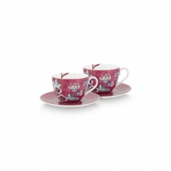 Coffret 2 Paire tasse thé Flower Festival...