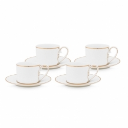 Coffret de 4 paire tasse à café Love Birds -...