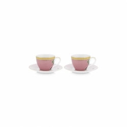 Coffret - 2 Paire tasse café La Majorelle Rose...