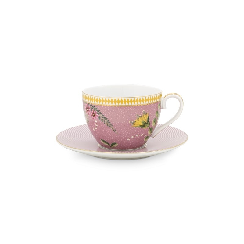 Paire tasse thé La Majorelle Rose - 280ml