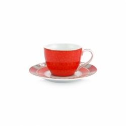 Paire tasse café Blushing Birds Rouge - 120ml