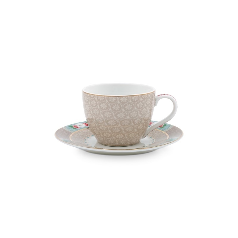 Paire tasse café Blushing Birds Kaki - 120ml