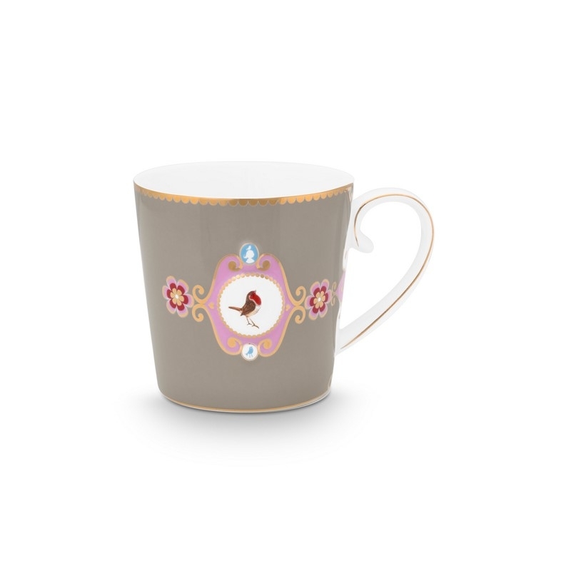 Love Birds Grand mug Médaillon - Kaki - 250ml