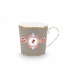 Love Birds Petit mug Médaillon - Kaki - 150ml