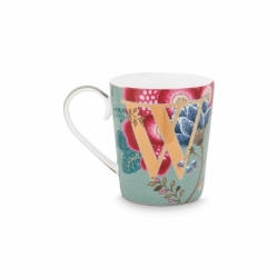 Mug Alphabet "W" 350ml - Bleu Ciel