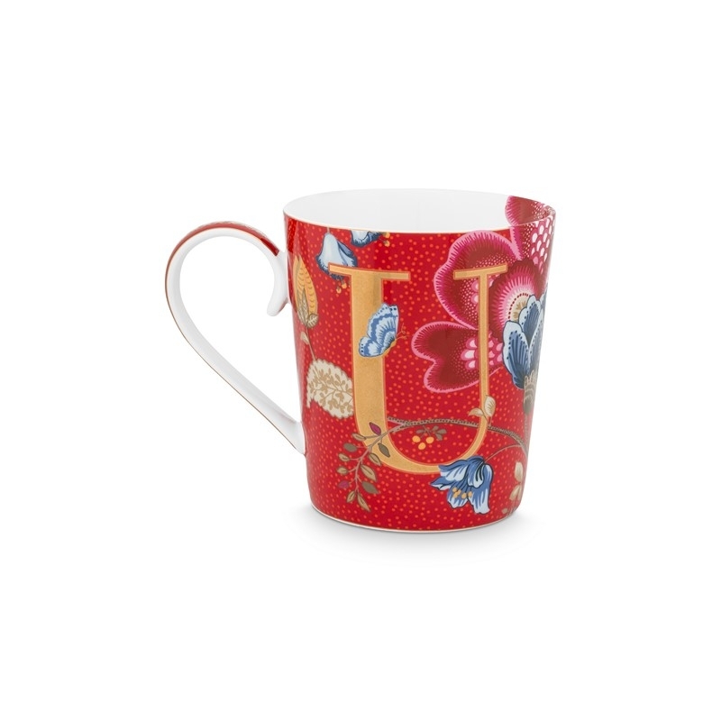 Mug Alphabet  "U" 350ml - Rouge