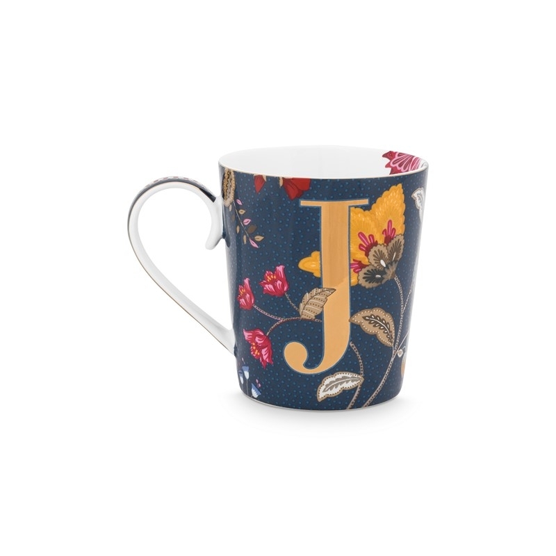 Mug Alphabet "J" 350ml - Bleu