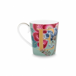 Mug Alphabet "E" 350ml - Bleu Ciel